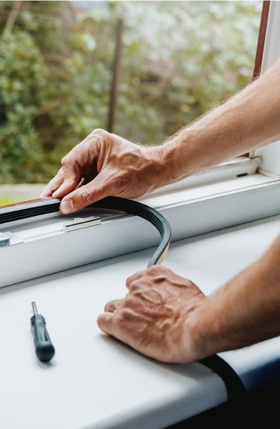 Reparatur Fensterdichtung<br>